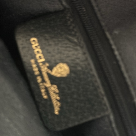 VINTAGE GUCCI CROSSBODY BAG Navy Blue monogram bag - Picture 5 of 7